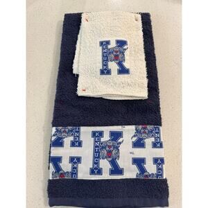 Kentucky Wildcat Washcloth Hand Towel Set Team Logo